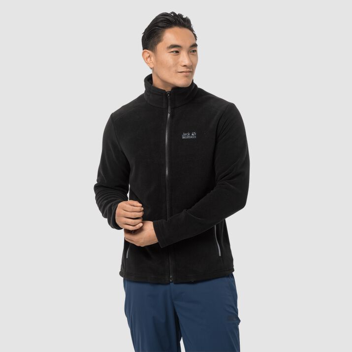 Jack Wolfskin Mens Midnight Moon Fleece Jacket Black 527980OWV